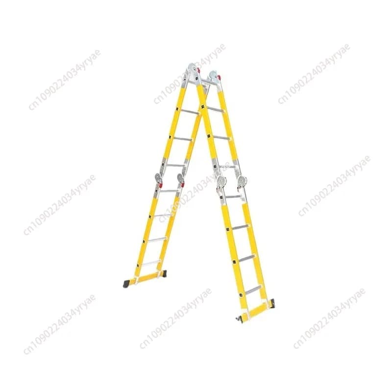 4*4 Steps Fiberglass Multi-purpose And Multifunction Ladder Folding Extension Ladders With Big Hinge