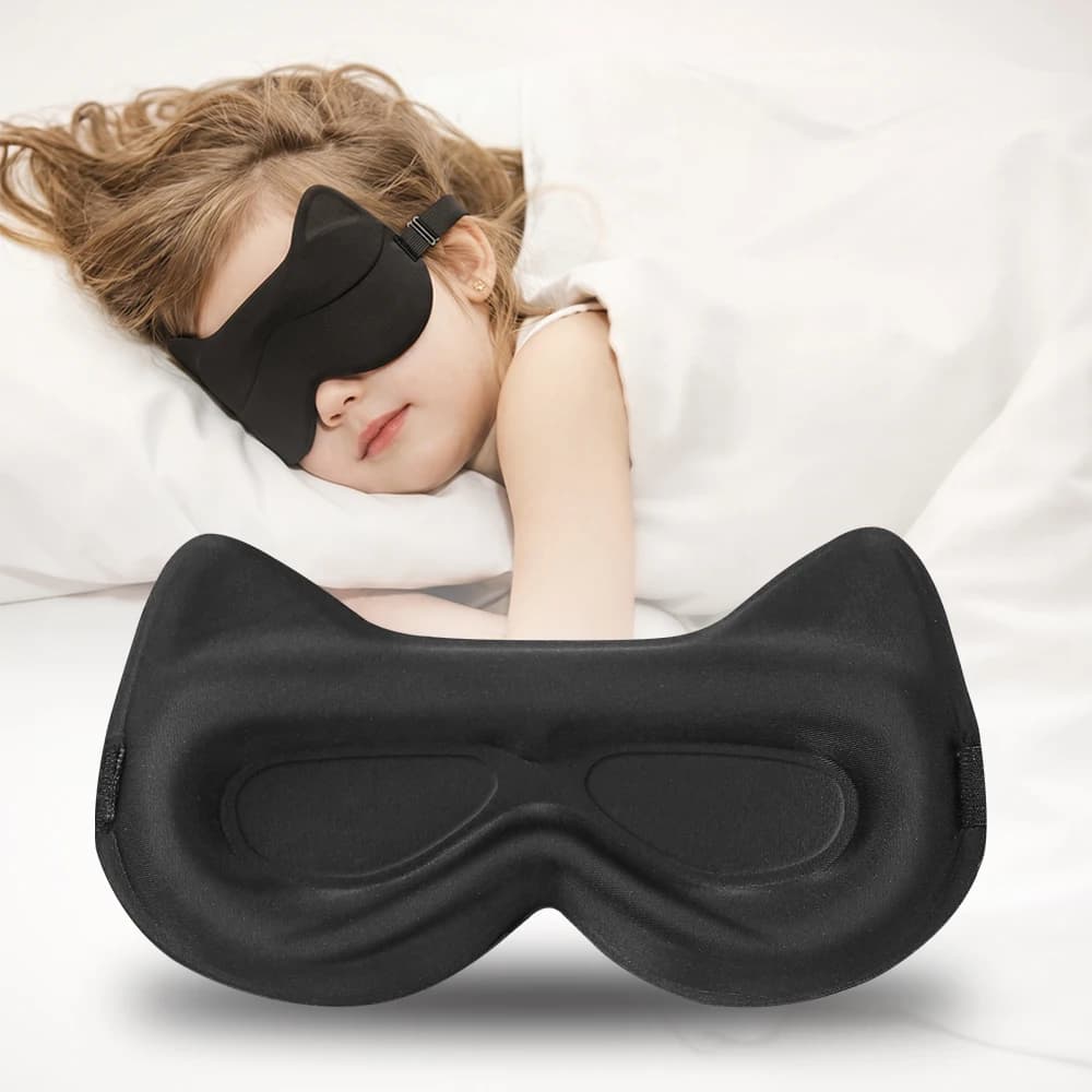 Children’s Sleep Eye Masks: 3D Stereoscopic, Light-Blocking, Comfortable, Non-Intrusive, Soft, Breathable, Travel Eye Masks