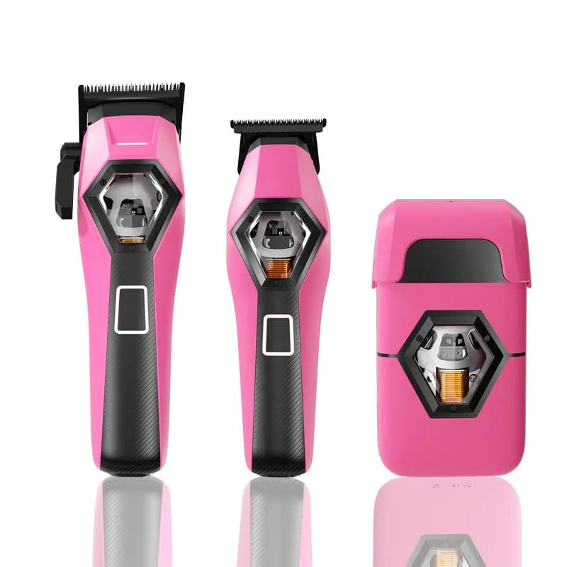 Professional Hair Cutting Set - Magnetic Levitation High Range Razor for Modeling Hair and Adjusting Barba, Three Pieces Kit