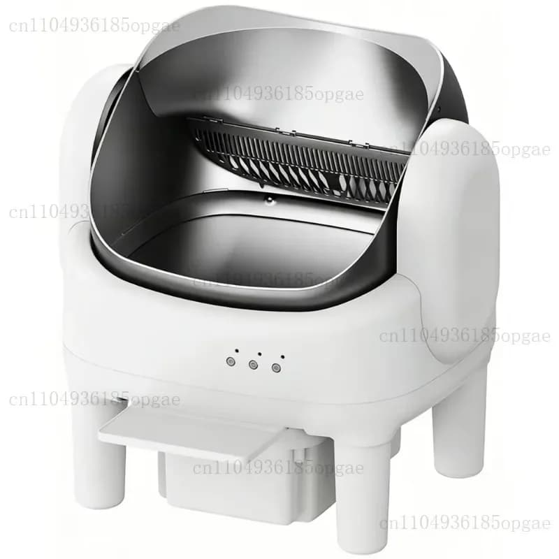 Stainless Steel Intelligent Self-cleaning Cat Litter Box, Control Cat Litter Robot Safety Protection, Automatic Cat Toilet