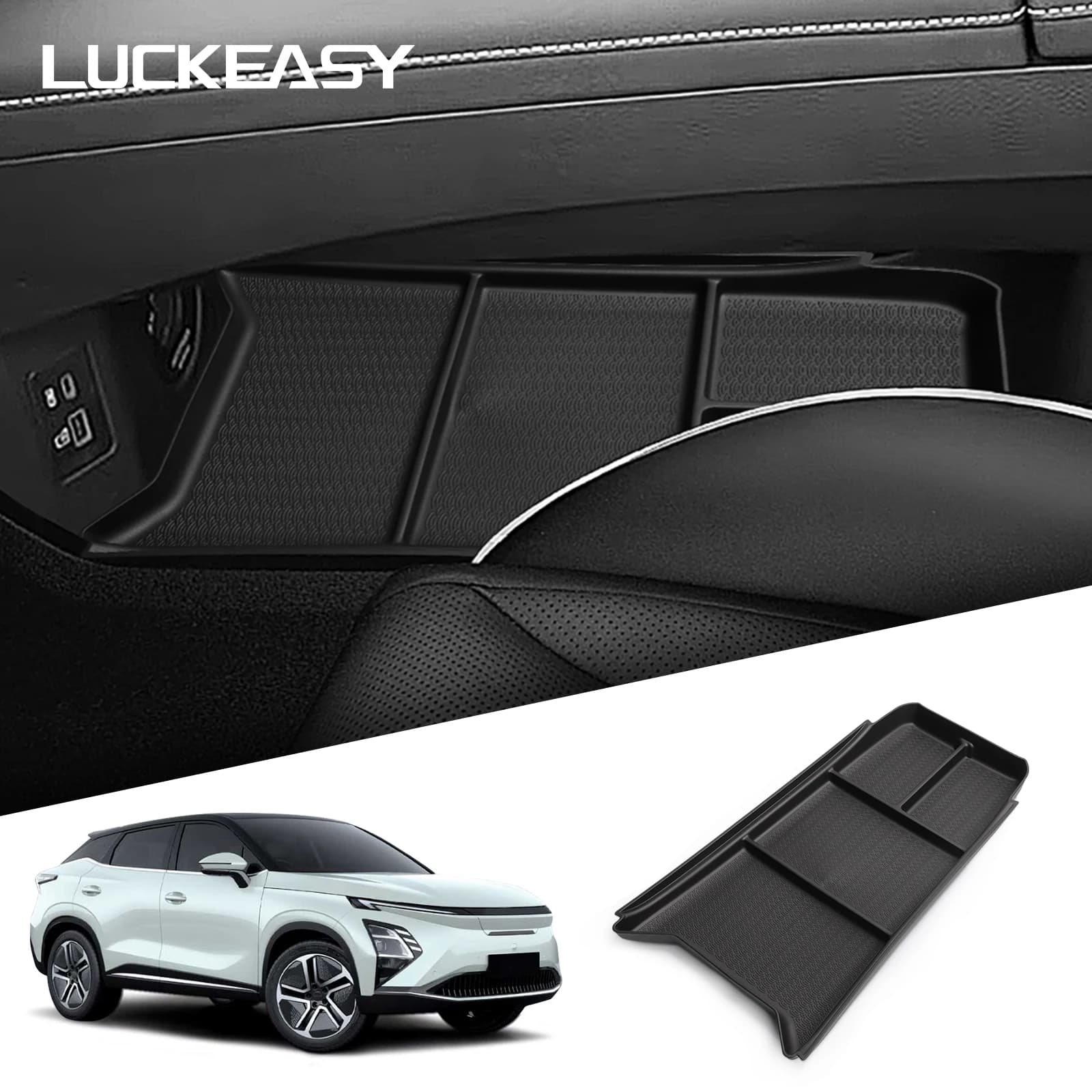 Per Chery OMODA C5 EV 2024-2025 Console centrale Scatola portaoggetti per strato inferiore Organizzatore Riordino Accessori interni Scatola portaoggetti per auto