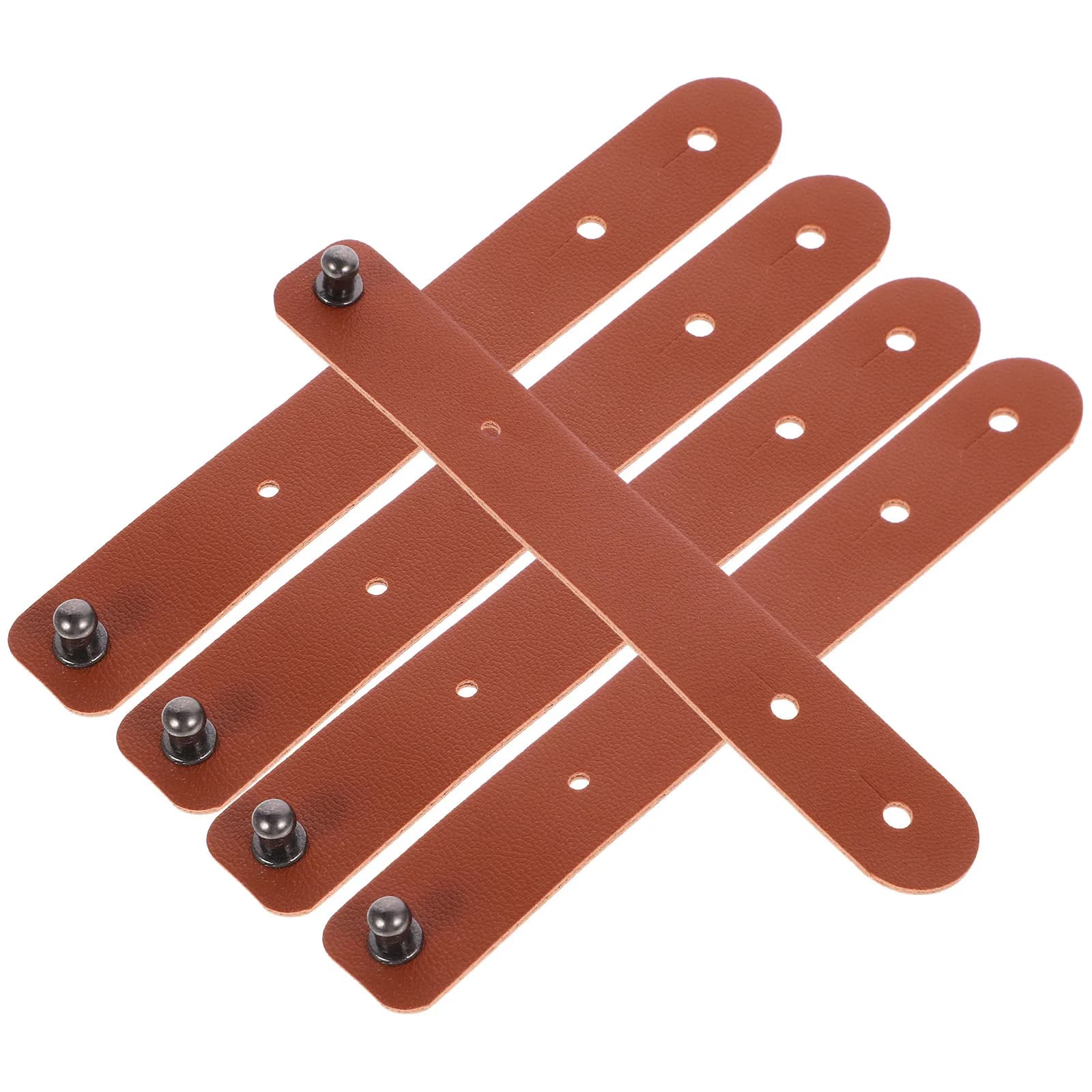 Set da 5 Eleganti Cinghie Organizzatrici Riutilizzabili per Cavi USB, Auricolari, Cuffie, Tende e Organizzazione Scrivania