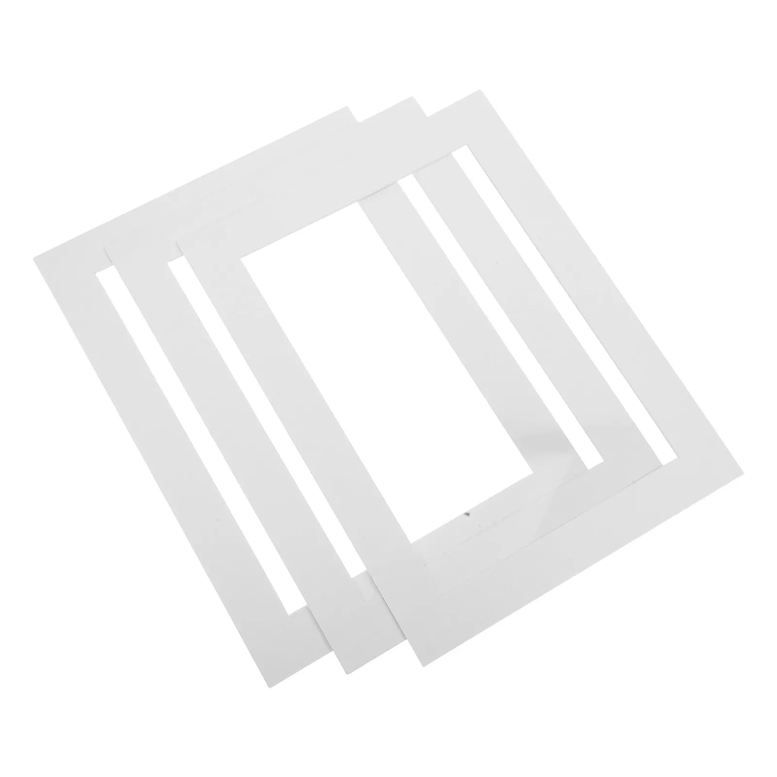 3Sets A4 Paper Picture Frames White Art Frames Lightweight Artwork Display Frame for