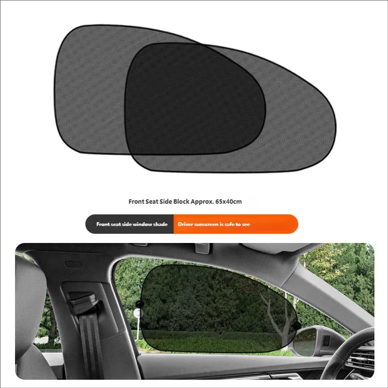 SEAMETAL Car Sun Curtain Side Window Curtain Back Front Window Sunset Summer UV Block Suction cup Solar Protection Curtains for Car
