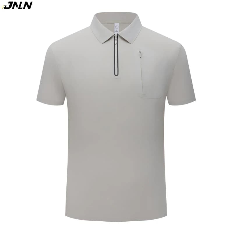 JNLN T-Shirt Polo da Escursionismo per Uomo e Donna, Leggera e ad Asciugatura Rapida, per Campeggio, Trekking, Corsa e Golf