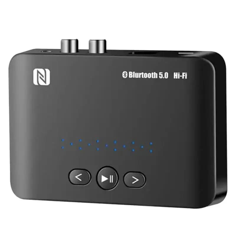 Kit Ricevitore e Trasmettitore Bluetooth 5.0 CJSD-NFC, Adattatore Wireless Stereo AUX U Disk RCA Ottico per TV, PC, Altoparlanti Auto K