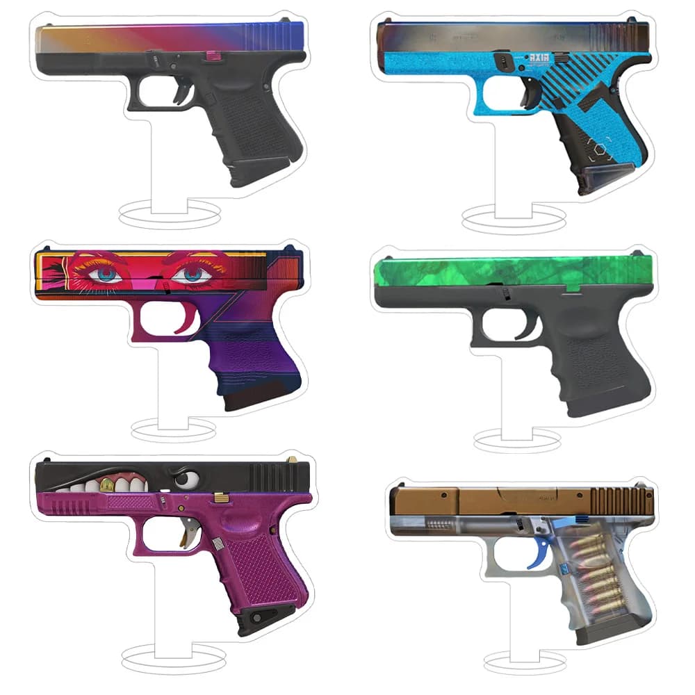 CS2 GO Gioco pistola per armi Twilight Galaxy Candy Apple Fade Gold Toof Shinobu supporto acrilico ornamento da tavolo Anime Figure regalo