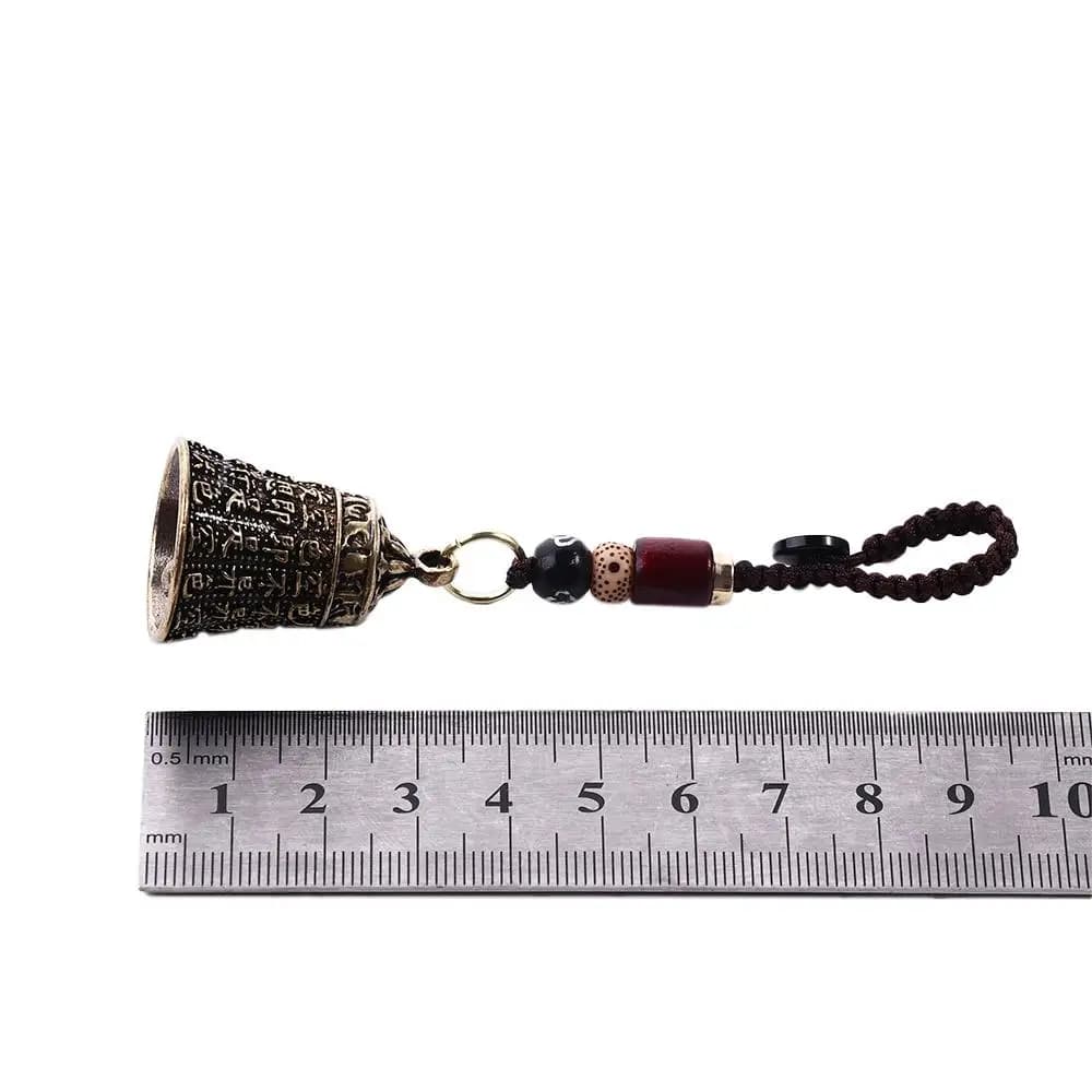 Brass bell Lucky Rope Interior Accessories Car Accessories Tibetan Buddhism Car Key Chain Key Rings Car Key Chain Keyfob