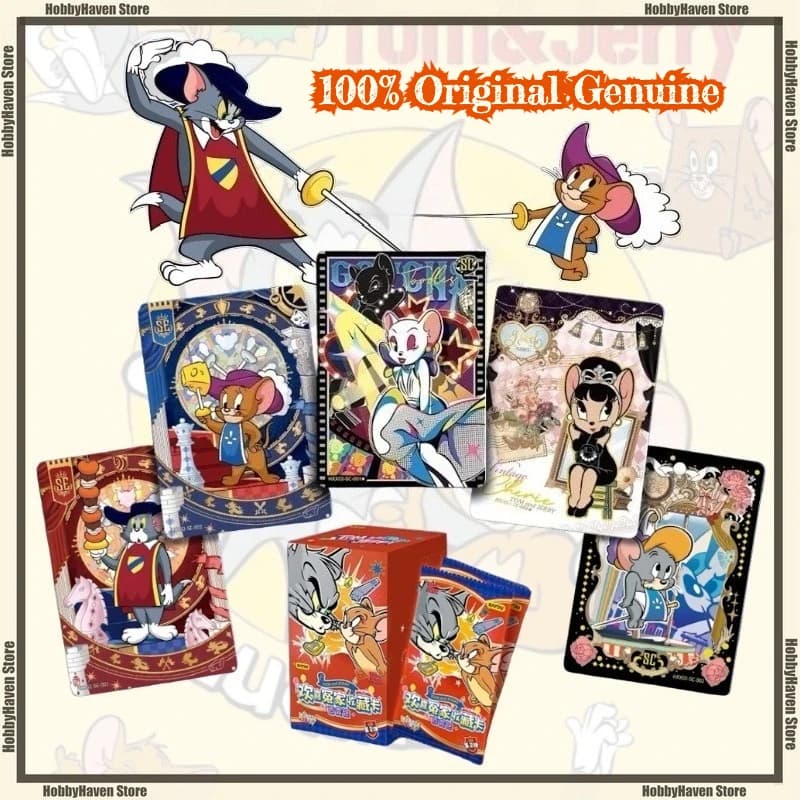 Disponibile Gioco di carte Tom e Jerry Happy Enemies e Enemies Parte 2 Regalo di raccolta di carte periferiche di animazione ufficiale