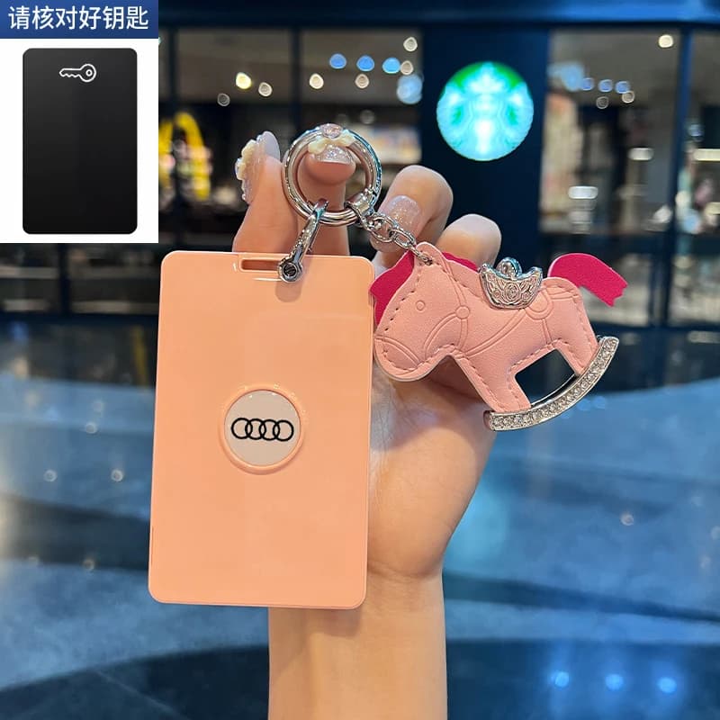 Copri chiave per scheda Audi E5 Sportback nuova custodia per carte NFC con pile di ricarica custodia per auto femmina