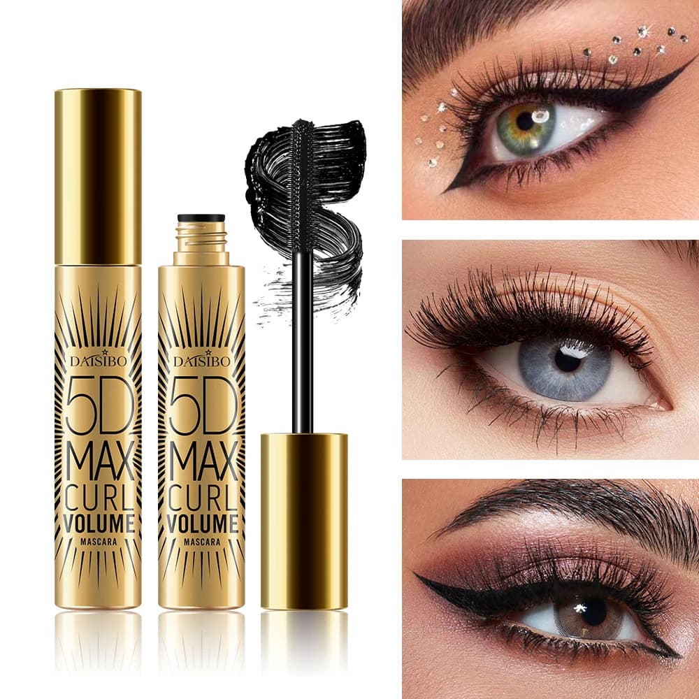 DAISIBO Mascara for 5D Eye Makeup Mascara Long Elonging Curly Waterproof, Makeup Accessories
