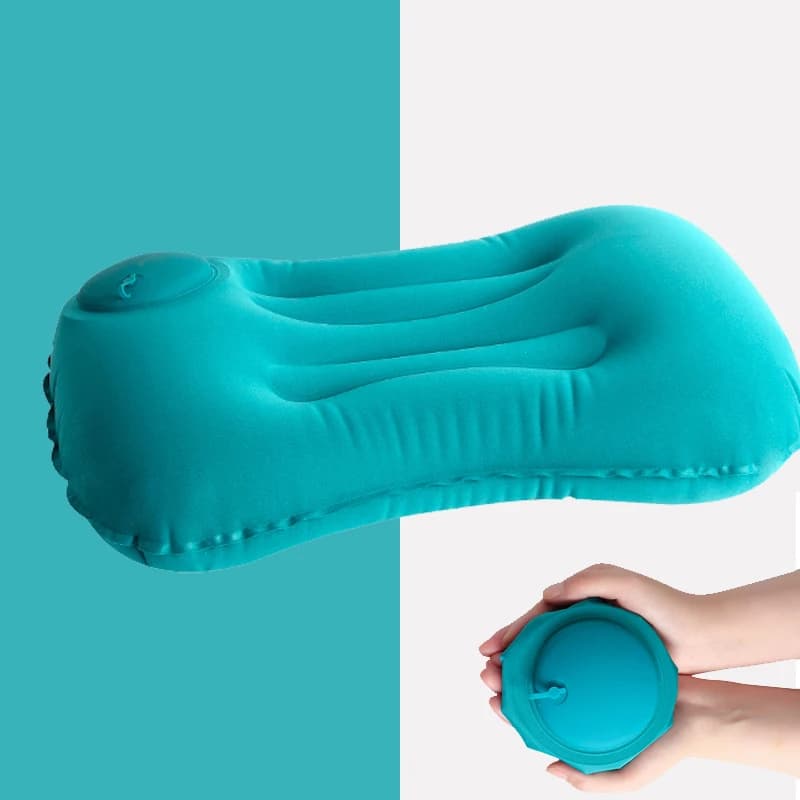 Cuscino da viaggio Cuscino gonfiabile per aereo Cuscini per auto Cuscino pieghevole Tipo di pressa Cuscino per letto Cuscino per collo / vita Forniture per ufficio domestico