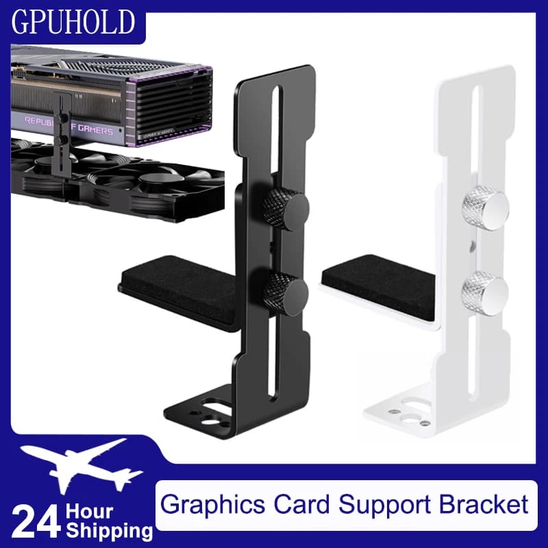 TEUCER VC-5 Position Fan Frame GPU Support Frame Stainless Steel Video Card Support Bracket Prevents Cheeses for RTX 4090 4080