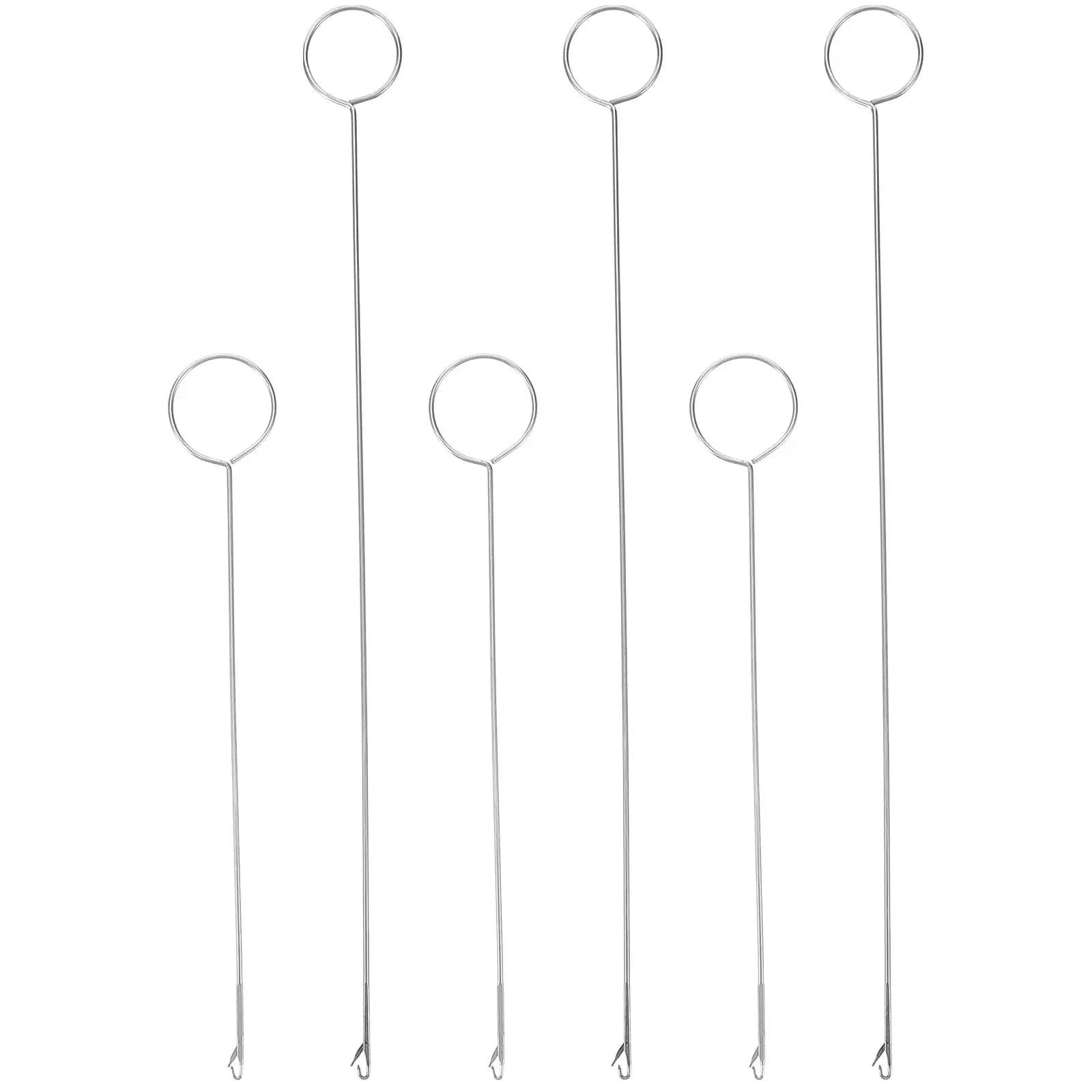 6Pcs Stable Crochet Hooks Kit Portable Compact Knitting Crochet Needles for Beginners Adults Braiding Sweater Hat Making