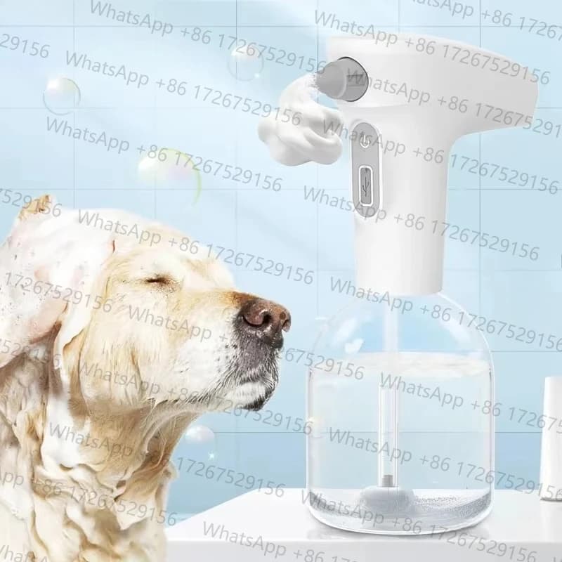 Automatic Soap Dispenser for Pet Liquid Soap and Shampoo Making Foam, Smart Bathroom Dog Shower Accessories