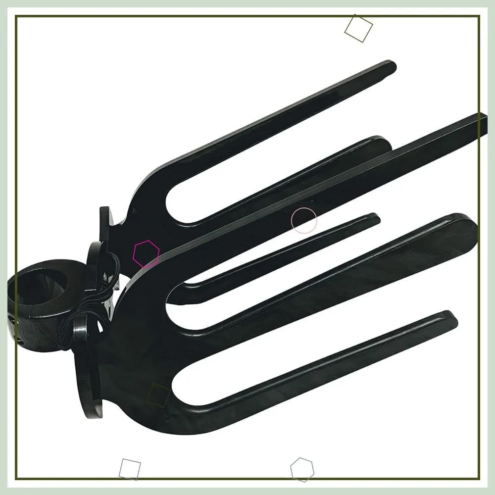 Supporto per tavole da wakesurf per torre, contiene 2 tavole, in alluminio nero, compatibile con tubi a morsetto da 1,75"-2,5"