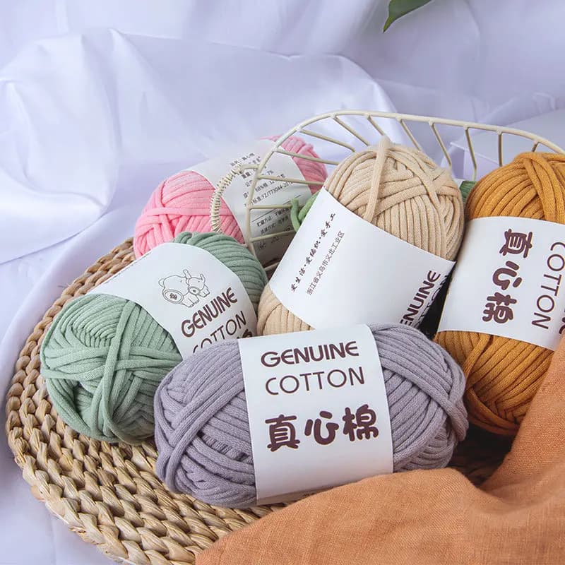 50 g/pz uncinetto filato cavo rotondo filo per maglieria a mano linea all'uncinetto per borsa cuscino tappetino pantofola cappello fai da te linea di scarpe amigurumi
