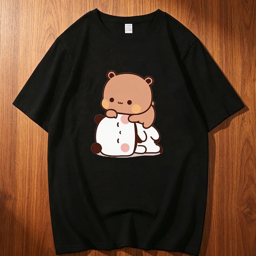 Bubu Dudu cotton t-shirt teen Trendy University Punk Comfortable hip hop t-shirt Pop Culture aesthetic Digital hip hop Trendy
