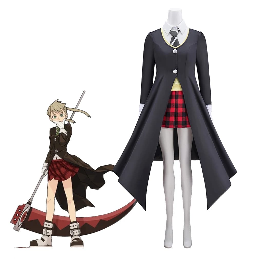 Soul Cos Eater Meister Maka Albarn Costume Cosplay Uniform Death College Outfiits Halloween party Maka Role game Outfit