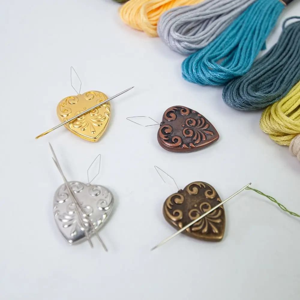 Porta aghi per strumenti per artigianato da cucito Porta aghi per punto croce per uso domestico Porta raccoglitori Accessori per ricamo Cuscino per spille fai-da-te