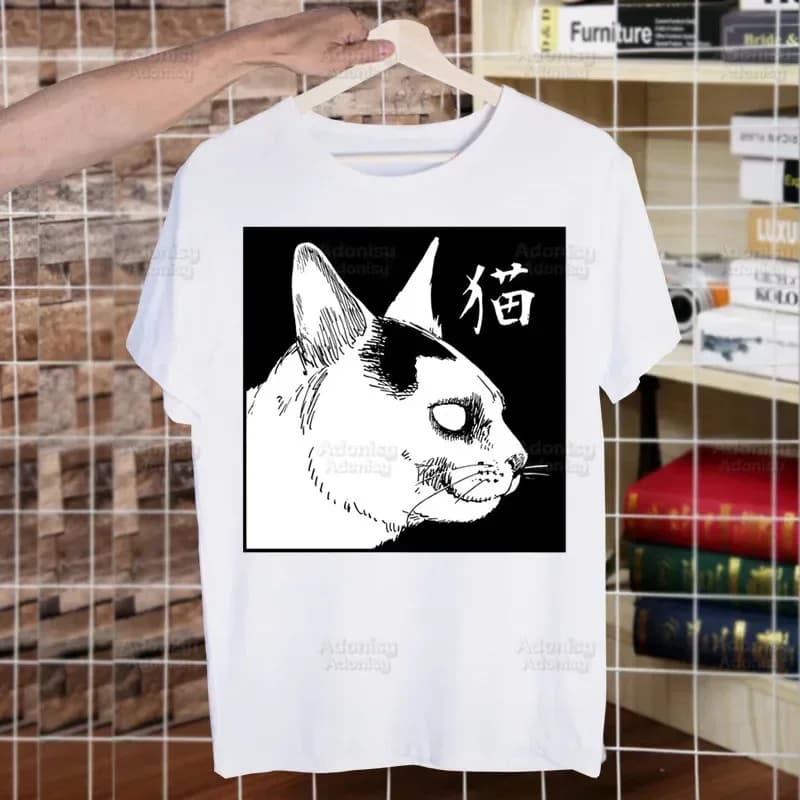 Junji Ito Tomie Shintaro Kago Horror Giappone Manga Streetwear T Shirt Harajuku Magliette Manica corta T-shirt casual Top Tees