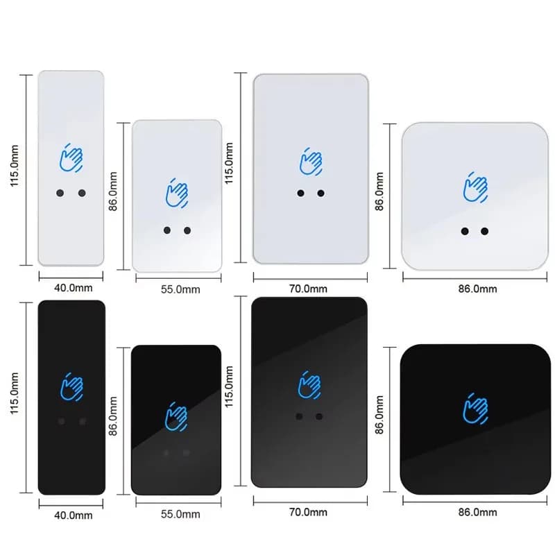 Nuovo 12V/24V Touchless Sensore A Infrarossi Interruttore No Touch Contactless Interruttori Porta di Rilascio di Controllo di Accesso Pulsante di Uscita Con Led