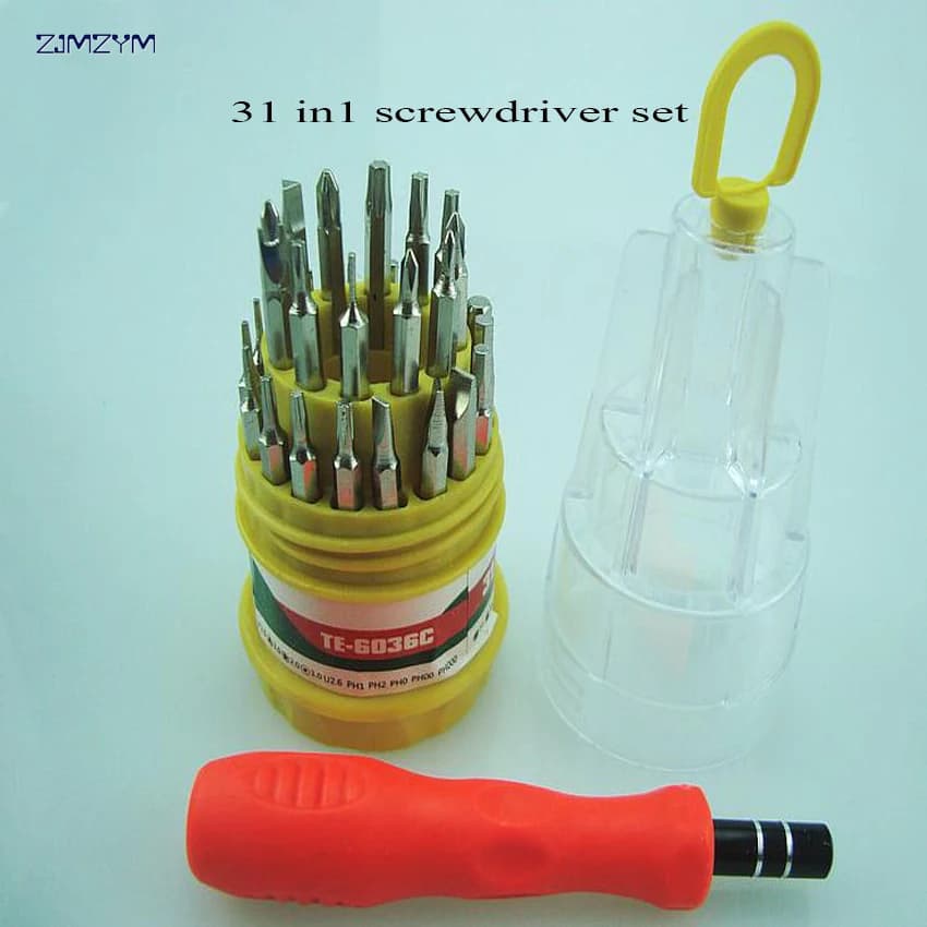 Set di cacciaviti multifunzione 31 in 1, kit multiutensile Torx, kit di cacciaviti per riparazioni di iPhone, laptop, tablet e orologi