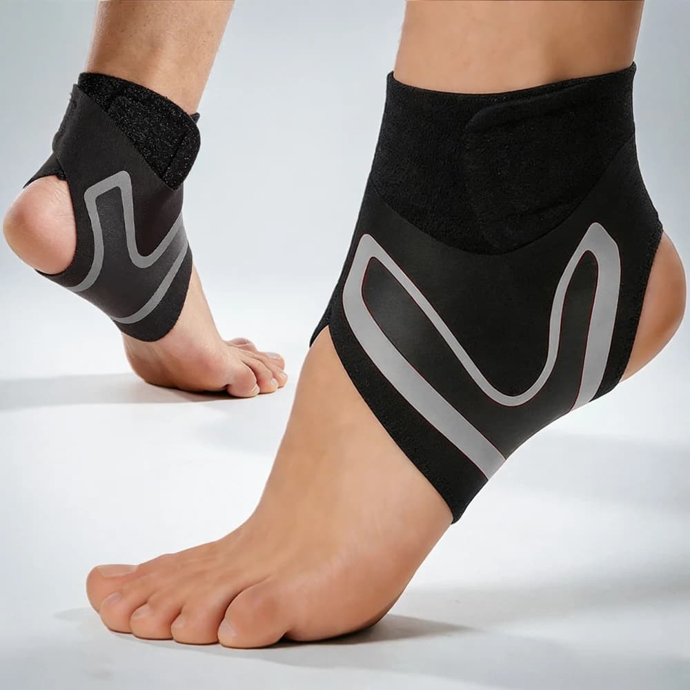 Supporto per Caviglia, Stabilizzatore Traspirante e Confortevole per Sport, Protegge da Distorsioni, Stiramenti e Affaticamento