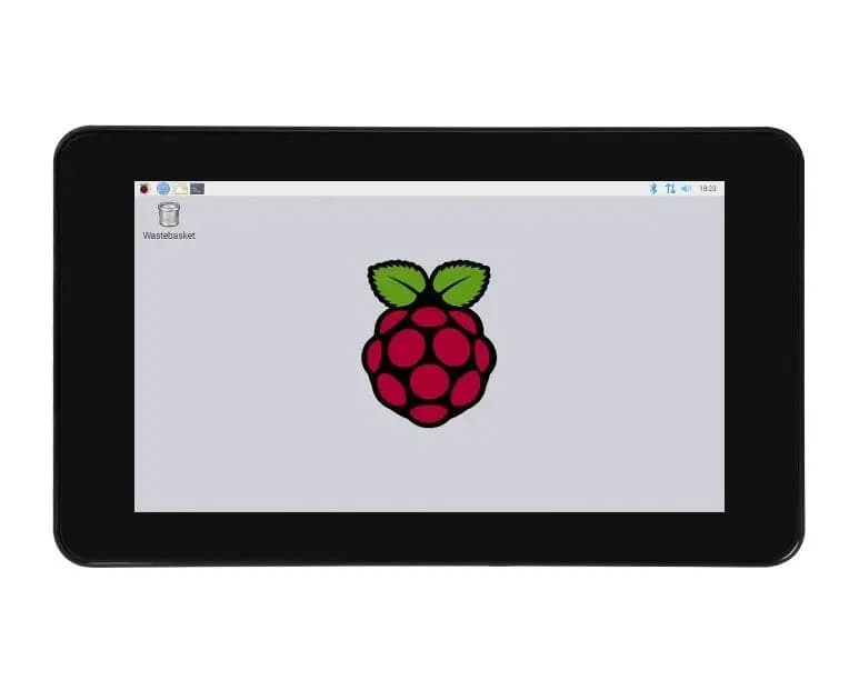 Waveshare LCD DSI (C) 7 inch (with A case) IPS display capacitive touch for Raspberry Pi, with protection, 1024×600, Interfa