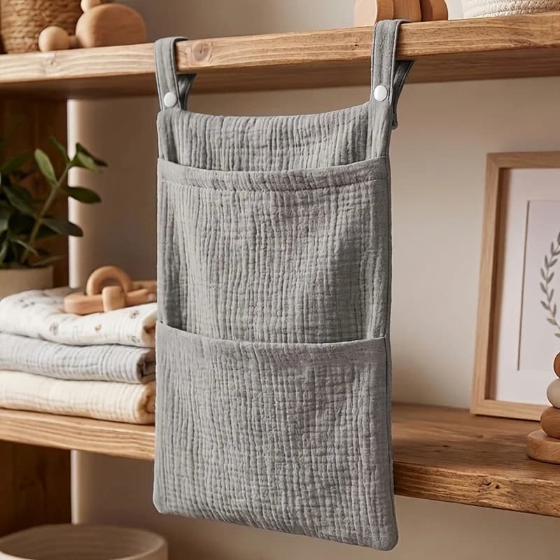 Borsa portaoggetti da appendere alla testiera del letto per bambini, organizer multifunzionale, custodia universale da appendere per passeggino