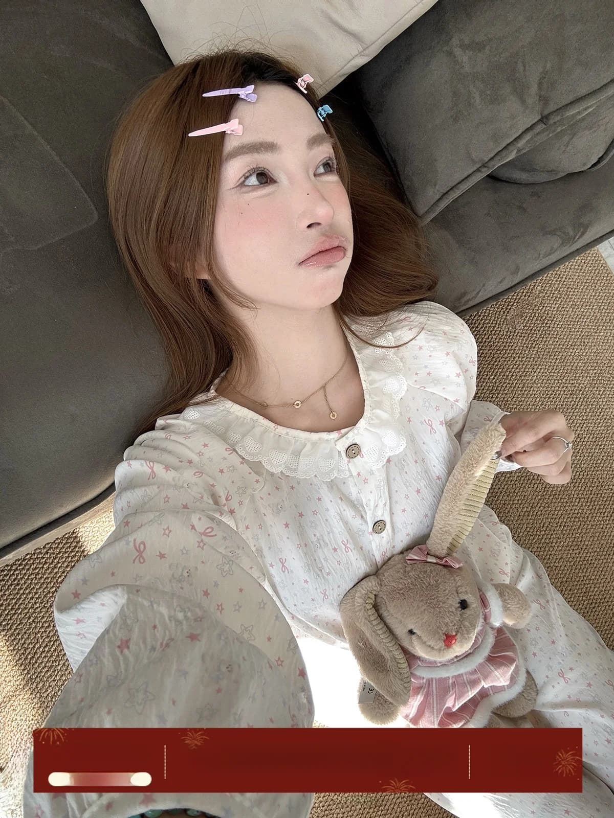 JoyceBra Set di vestiti per la casa primaverili ed estivi con cardigan aperto con scollo rotondo e finiture in pizzo, adorabile stampa di orsi, per donna
