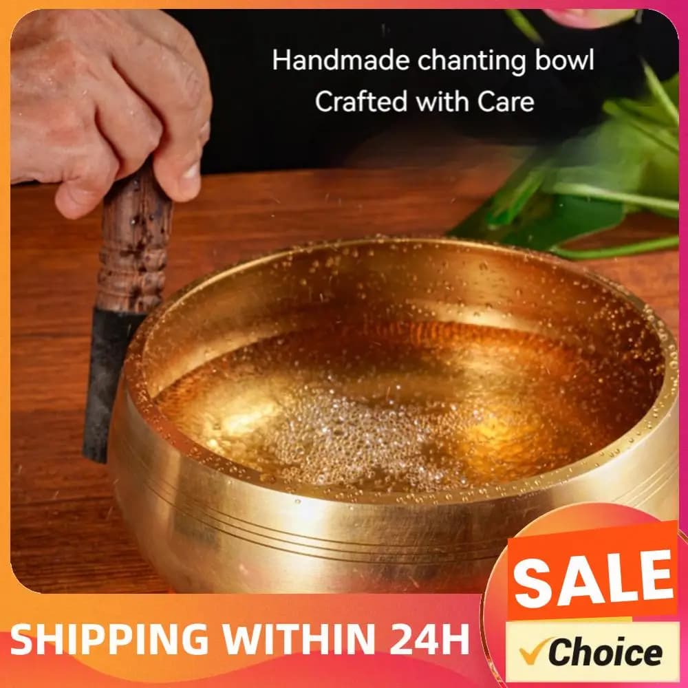 Tibetan Singing Bowl Set Meditation Sound Bowl Meditation Singing Bowl for Yoga Chakra Healing Mindfulness Stress Relief