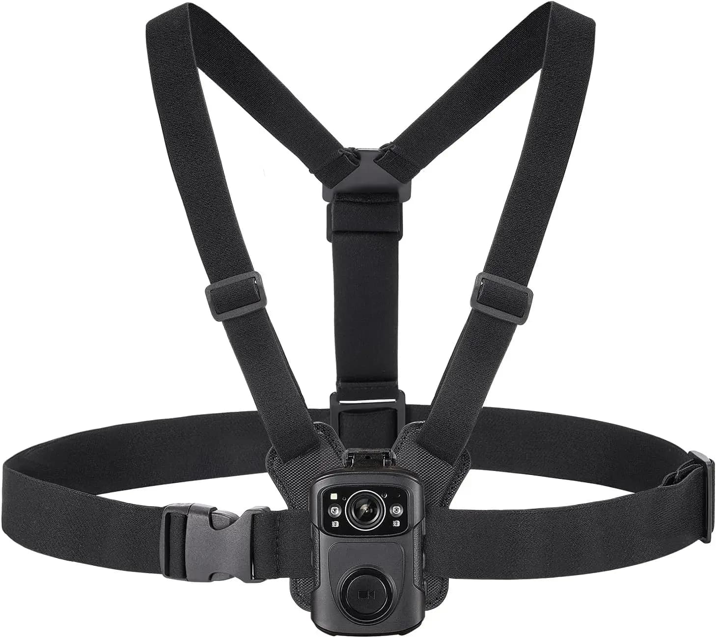 BOBLOV Gilet pettorale per fotocamera corpo Spalla durevole Gilet singolo per videocamera per tutto il corpo Velcro che indossa cintura Bodycam Tracolla per camma