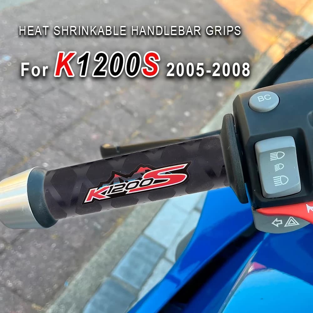 Per BMW K 1200 S K1200 S 1200S K1200S 2005-2008: Coperture Termorestringenti per Manopole Moto, Guanti in Gomma, Accessori