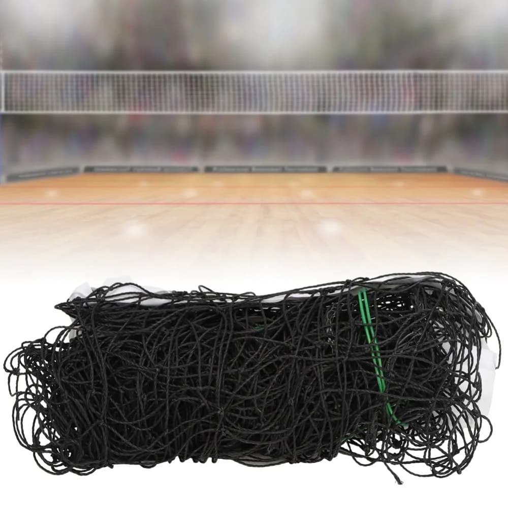 2pcs Covered Edge Beach Volleyball Net Durable Construction Standard Size Professional Volleyball Net Polyethylene
