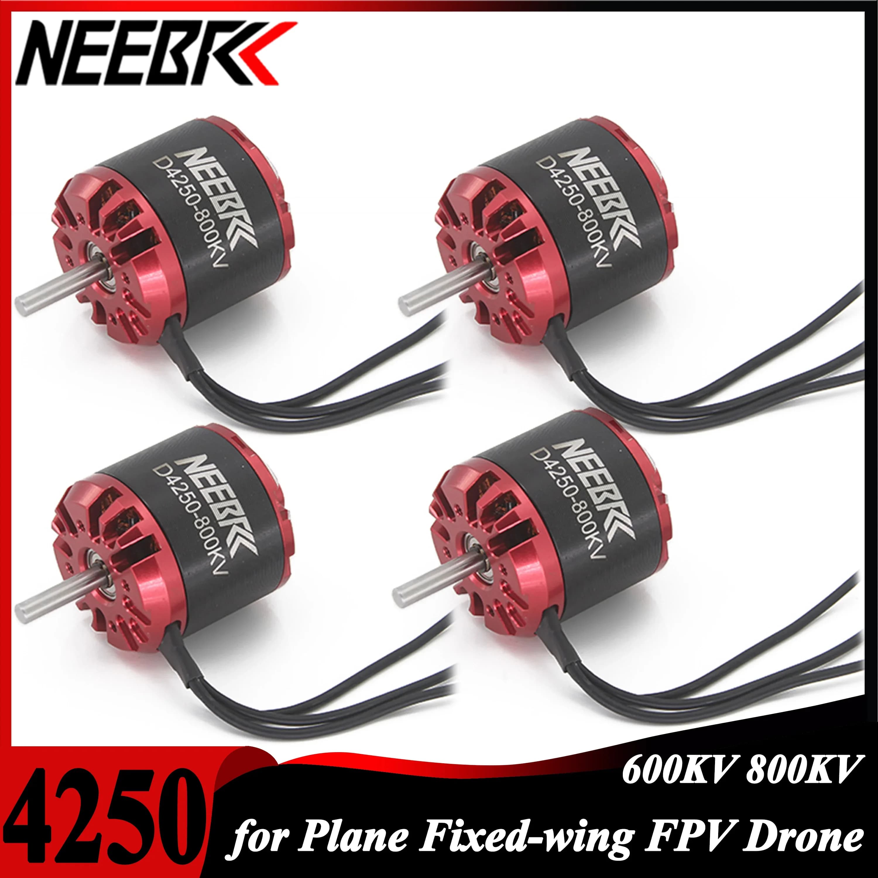 1/2/4PCS NEEBRC 4250 Outrunner Brushless Motor 600KV 800KV 3-7S for RC FPV Fixed-wing Aerial Drone Quadcopter Multicopter FAI FROM TE