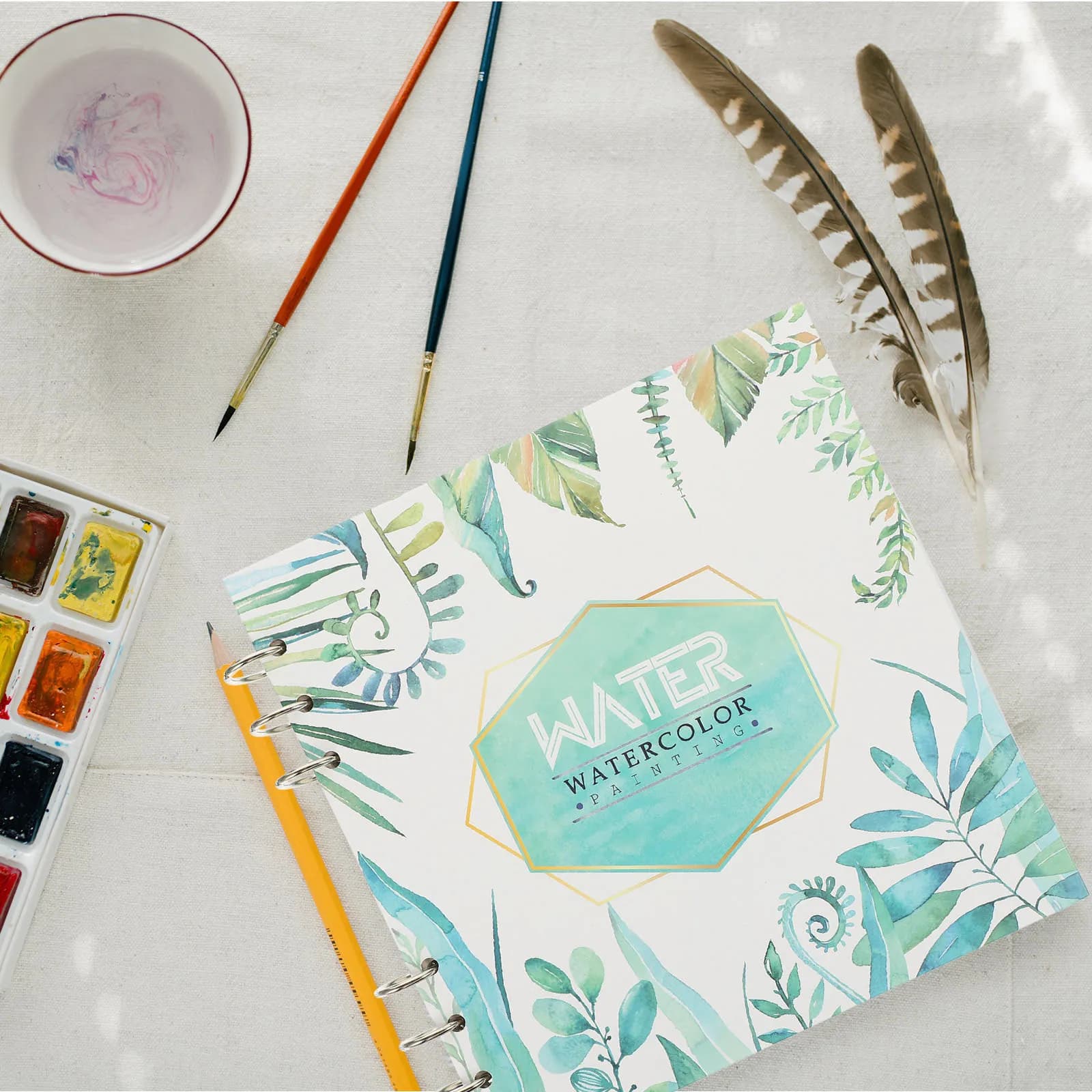 1Pcs Sketch Book Thickened Paper Simple Design Portable for Students Artists Painting Drawing DIY Watercolor Notepad