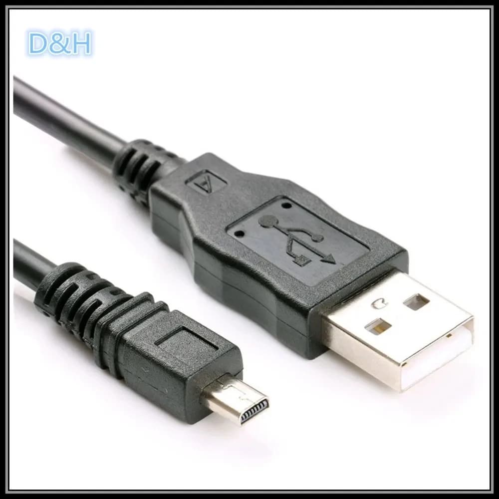 Cavo USB per Trasferimento Dati Fotocamera per Nikon D3300 D5000 D5100 D5200 D5300 D5500 D7100 D7200 D750 P6000 P7000 P7100 P7700 P7800 C