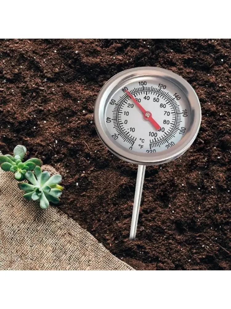 Food thermometer with rapid temperature measurement Ground thermometer for coffee, tea and water