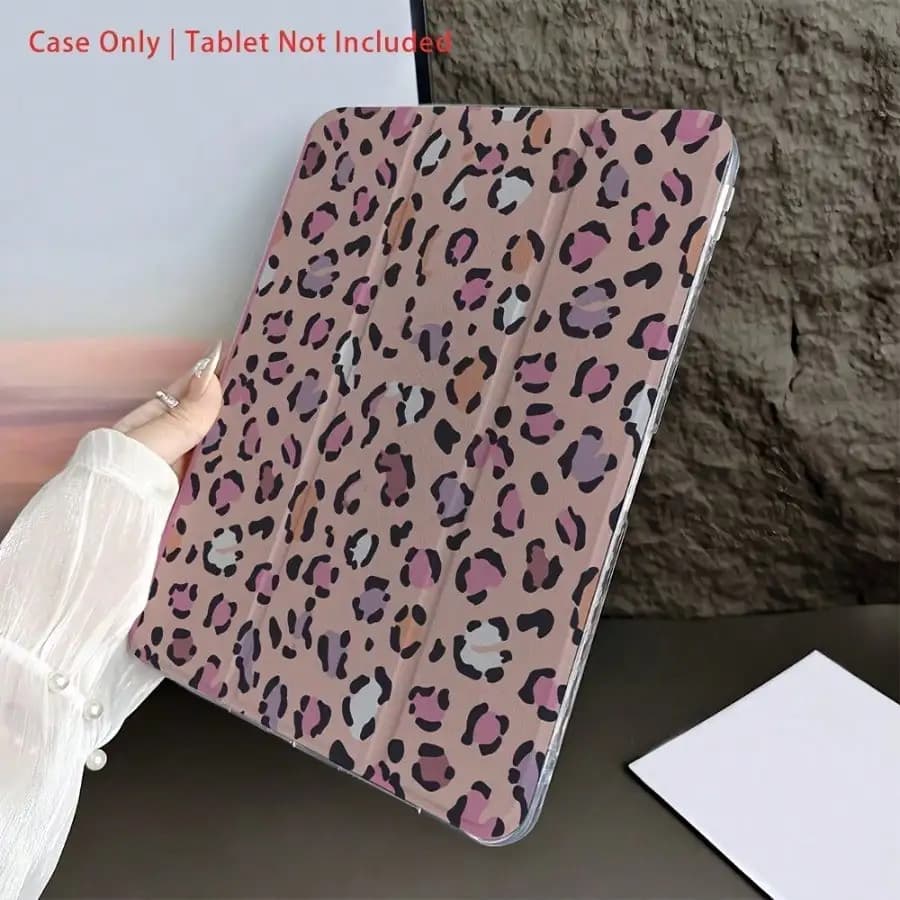 Custodia per tablet con stampa leopardata per iPad 10a/11a/9a generazione/Air 4a/8a/7a/6a/5a generazione/modelli Pro – regali perfetti per le vacanze