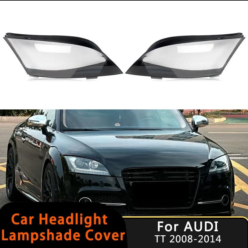 For Audi TT TTS TT RS 2008-2014 Auto Headlight Case Headlamp Lens Cover Car Clear Transparent Replace Lampshade Cap Lamp Cover