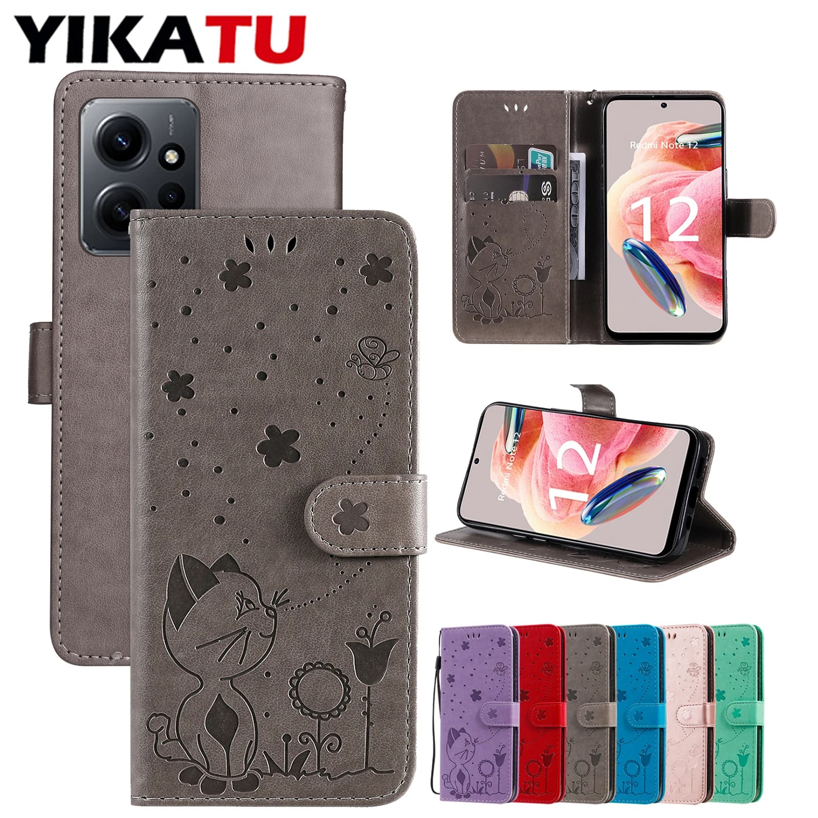 Wallet Leather Case For Xiaomi Redmi Note 14 Pro Plus 14S 14C 15C 15 A3 A5 4G 5G Flip Cover for POCO X7 M7 Pro F7 Ultra C75 C85