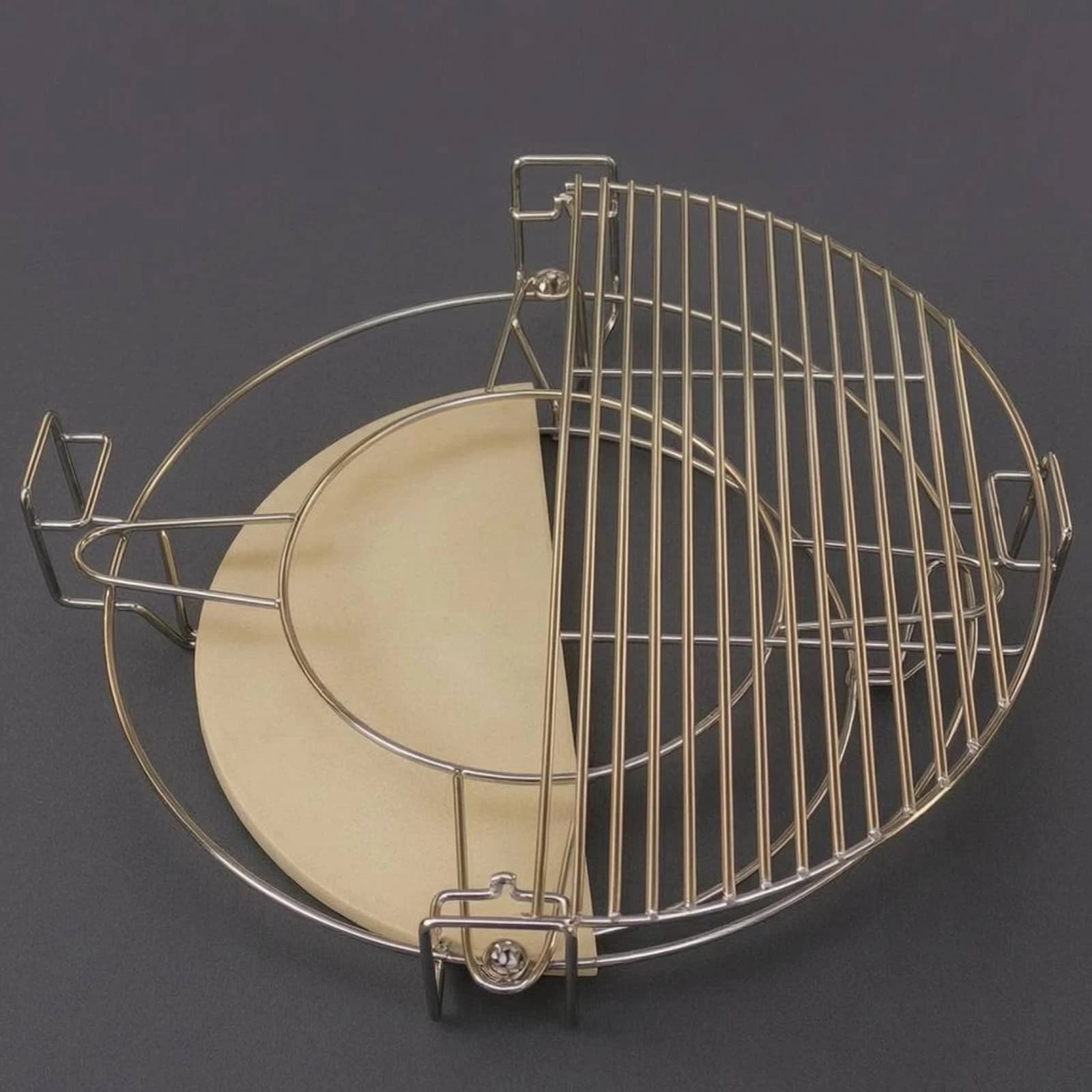 Grill Pizza Stone Even Heat Distribution Ceramic Pizza Stone Ceramic Grill Accessory Absorbs Moisture Outdoor Cooking Gear