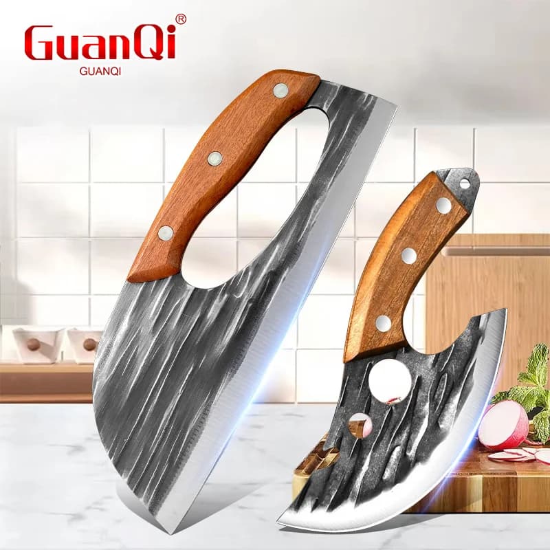 Coltello da Macellaio Multifunzione, Coltello da Chef, Mannaia per Carne, Apribottiglie, Coltello per Frutta e Verdura, per Cucina