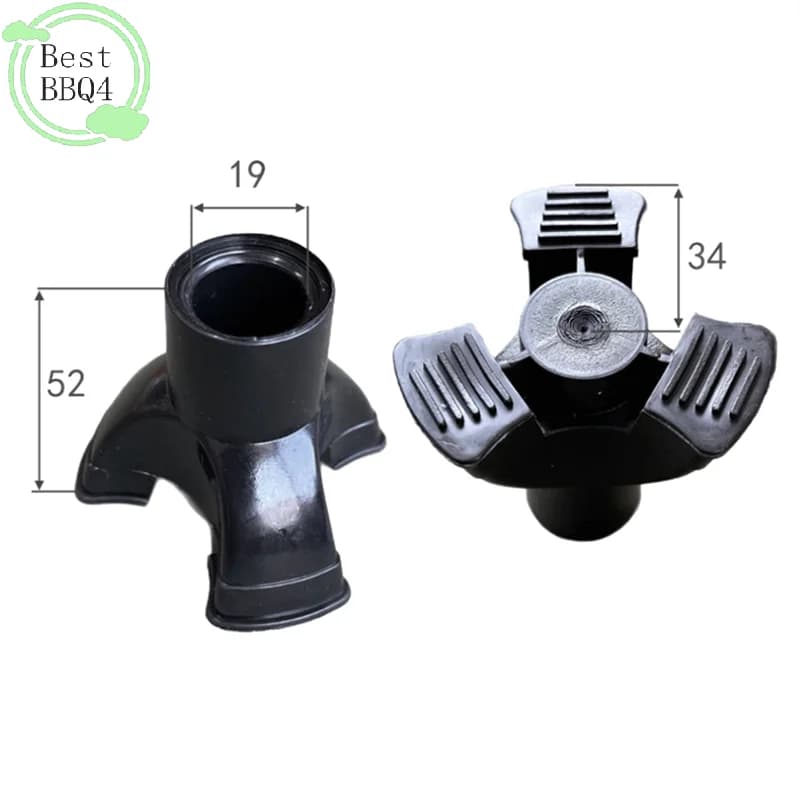 (BBQ4) 1 Pezzo Punta per Bastone da Passeggio e Tripode, in Gomma Antiscivolo Autoportante, 19mm, Accessorio per Bastoni e Gomitiere