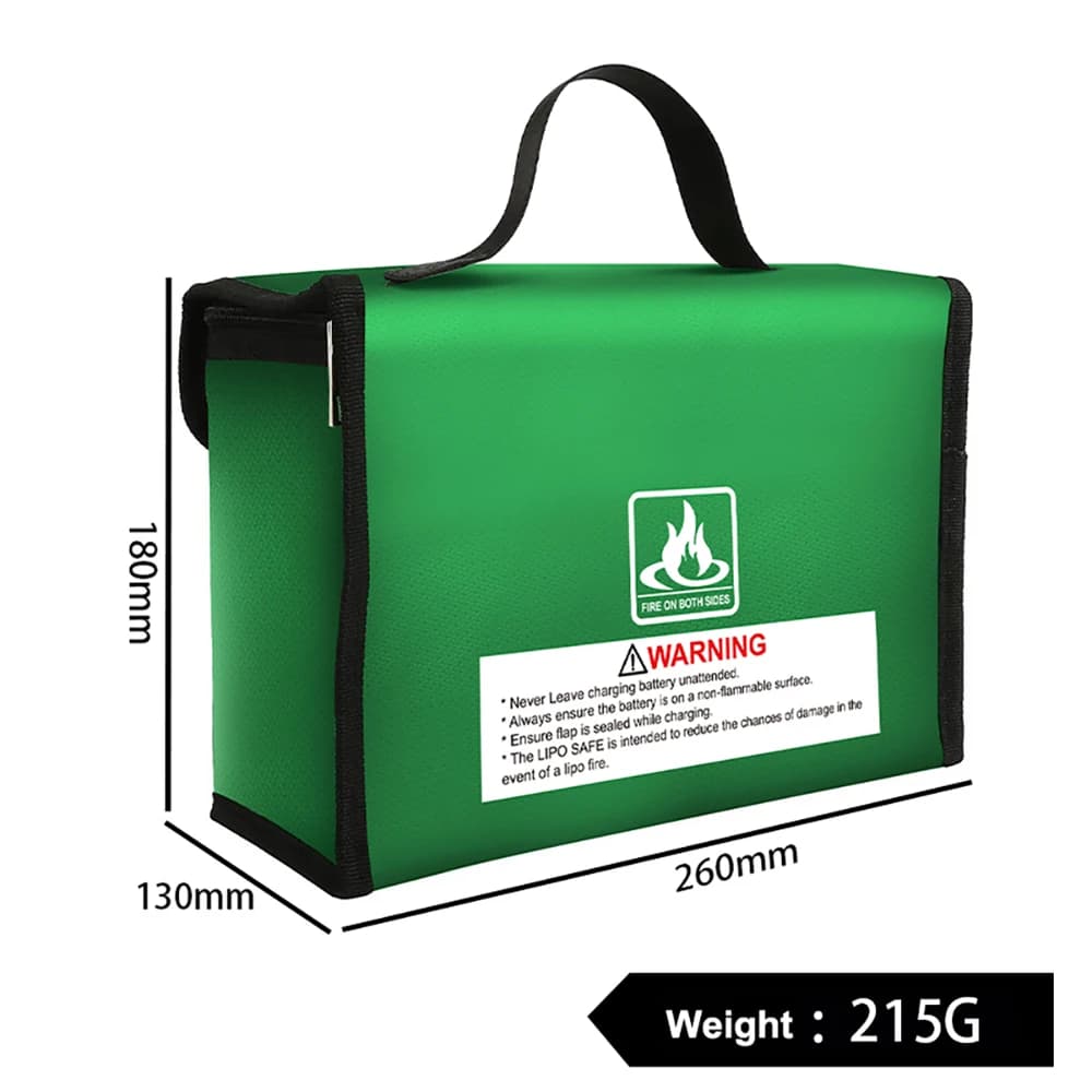 Borsa di Sicurezza per Batterie LiPo Ovonic, Portatile, Ignifuga, Impermeabile, per Ricarica Sicura, Grande Capacità
