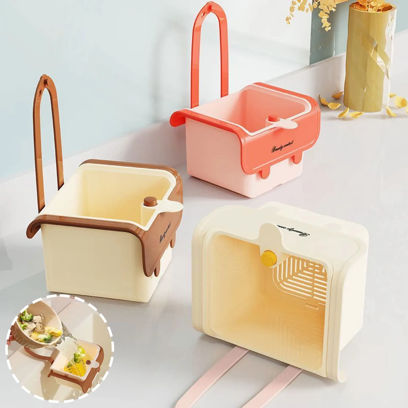 Disciabile in cucina Disciatore autopulente per alimenti per alimenti per alimenti per cibi multifunzionale cesti drenanti catcher accessori per la cucina