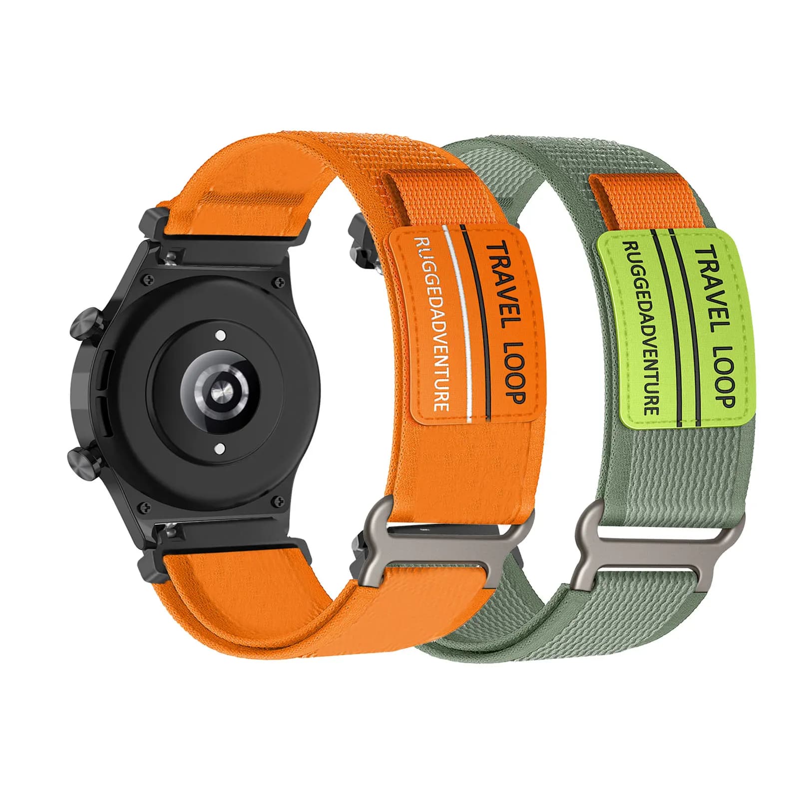2 cinturini in nylon con velcro per Honor Watch GS 4/GS3/GS 3i/GS Pro/Honor Magic Watch 2 46mm/Honor Watch Magic Strap