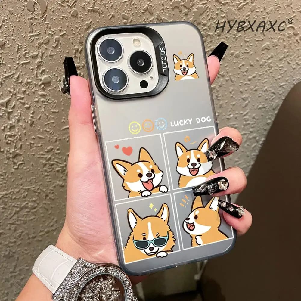 Cover per telefono Silly Corgi per Samsung Galaxy S25FE S24 S23 S22 S21 S20 S10 S10E Ultra Plus FE Note 20 Ultra 10 Plus