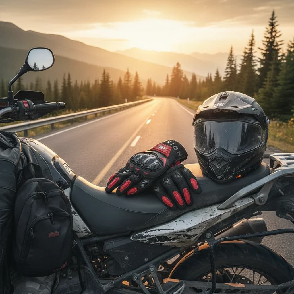 Guanti da Moto Unisex Antiscivolo Touchscreen per Tutte le Stagioni Protezione per Guida Fuoristrada